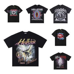 Hellstar Shirt Designer Short Shirts Men Plus Tees Top Quality 100% Hellstar t Shirt Unisex Sleeve Tshirts Tops High Street Retro Women T-shirt J4ue# QADO