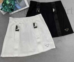 Skirts Designer P Sexy Women Summer Short Skirt Ladies Girl Dress with Badge Letter Printed Dresses Black White TB94 43AM