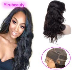 Brazilian Virgin Hair 360 Lace Frontal Wigs 1032inch Natural Colour Body Wave 360 Lace Wig Adjustable Straps66682219320857