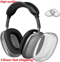 r Max Bluetooth Earbuds Headphone Accessories Transparent TPU Solid Silicone Waterproof Protective Case Airpod Maxs Headphones Headset Cover Ca 955 89