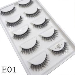 27 Style 5 Pairs 10/50/100 Boxes Natural 3D Mink False Eyelashes Makeup Fake Eye Lashes Faux Cils Make Up Beauty Maquiagem 240104