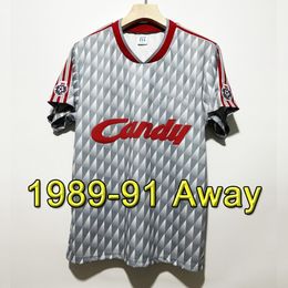 1989-1991 soccer tracksuits men football 89/91 olfc train GAKPO DARWIN McManaman Barry Venison Ian Rush Away Retro soccer jersey kit men survetement