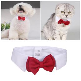 Dog Collars Pet Cat Collar Supplies Bow Boy Gifts Tie Adjustable Puppy For Litter