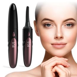 Electric Heated Eyelash Curling Clip Eyelashes Brush Pen Long-Lasting Heating Eye Lash Curler Cosmetic Makeup Tool For Women 240104