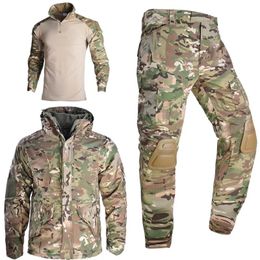 Jackets Army Field Jacket+Pants+Shirts Men's Military Jaquetas Hooded Coat Men's Windbreaker Tactical Uniform Hunting Clothes Chaquetas