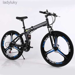 Bikes 24 27 27.5 29 inch adult foldable mountain bike bicycle 27 speed aluminium alloy folding bicycles 24inch MTB bike with bicicleL240105