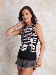 Women's Tanks Women S Y2K Tank Tops Dark Style Skull Print Sleeveless Vests Summer Slim Fit Streetwear