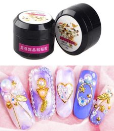 Nail Art Rhinestone Gel Ge Super Adhesive UV Gel Nail Polish Ge for Art Crystal Gems Jewelry9901432