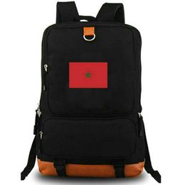 Morocco backpack Country Flag daypack Le Royaume du Maroc school bag National Banner Print rucksack Leisure schoolbag Laptop day pack