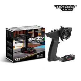 Turbo Racing C74 1 76 Speed ​​RC Car Full Proportional Remote Control Toys RTR Kit For Kids and Adults CrazyFastrc 240104