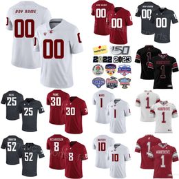 Team University Football 30 Dylan Paine Jersey Washington State Cougars College 25 Nakia Watson 10 John Mateer 5 Lincoln Victor 3 Josh Kelly 1 Cameron Ward Custom