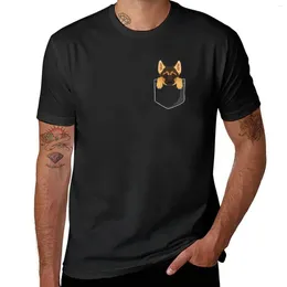 Men's Polos Pocket German Shepherd Puppy! Cute Dog Lover T-Shirt Customised T Shirts Tees Mens Plain