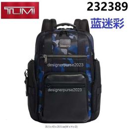 Nylon TUMIIS Business Bookbag 15 Designer 232389 Pack Ballistic Backpack Luxury Books Handbag Bags Men's Leisure Travel Mens Inch Back Computer Bag 5k9g