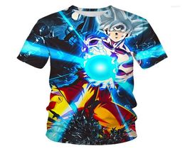 Men039s T Shirts Summer Men39s Tshirt Casual Large Size 3D Printing Japanese Anime Saiyan Goku Children39s Fashion Top8383069