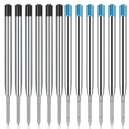 Replaceable Ballpoint Pen Metal Refill Smooth Writing Black And Blue Ink Refills 1.0 Mm Replacement Gel