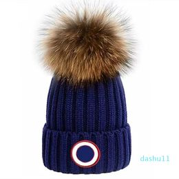 Knitted Fashion Letter Printing Cap Warm Windproof Stretch Multi-color Beanie Hats Personality Street