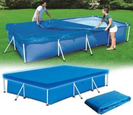 Swimming Pool Cover Cloth PE Tarpaulin Large Size Swimming Pool Rectangle Ground Dustproof Floor Mat For Outdoor Villa Garden5308554