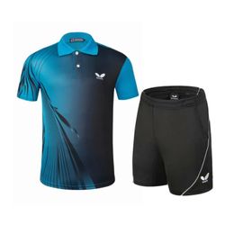 Skirts New Table Tennis Clothing Sets For Men And Women Tshirt Shorts Competition Training Suit Table Tennis Suit 40