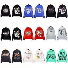 Designer Hellstars Hoodie masculino e moletom com capuz Tirina feminina American Casual Pants Racksuits Racksuits Racksuits