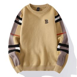 Soft and Warm Rod Homme 2024 New Autumn/Winter Luxury Cashmere Sweater Men's Fashion Knitted Rod High end Men's Christmas Sweater 240105