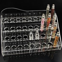 Sundries Acrylic display showcase clear show shelf holder rack for 5ml 10ml 15ml eliquid e juice needle bottle ego battery rda atomizer DHL