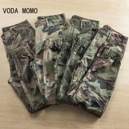 Pants Men Camouflage Cargo Pants Cotton Skinny Pocket Tactical Pants Mens SWAT Combat Army Trousers Military Sweatpants Casual Joggers