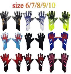 4MM Goalkeeper Gloves Finger Protection Professional Men Football Gloves Adults Kids Thicker Goalie Soccer glove1307436