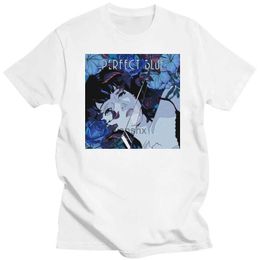 Men's T-Shirts Perfect Blue Japanese Anime Girl T-Shirt Black Men's t-shirt short sleeve t-shirt cotton gothic clothes Aesthetic unisex clothesL240104