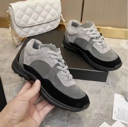 Channel Ls Suede Vintage Casual Shoes Calfskin Reflective Sneaker Designer Mens Women Sneakers S City Gsfs Size Gf 13 s ize