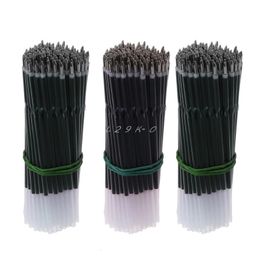 100 pezzi 0.7mm ricarica penna a sfera nero blu rosso ricarica penna cancelleria scuola forniture per ufficio 240105