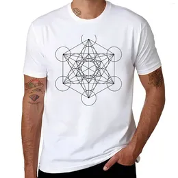 Men's Tank Tops Metatron's Cube | Sacred Geometry T-Shirt Graphics T Shirt Sweat T-shirts For Men Cotton