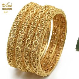 Bracelets Aniid Bangles for Women Indian Jewelry Gold Color Bracelets Dubai Designer Wholesale African Brand Bracelet Moroccan