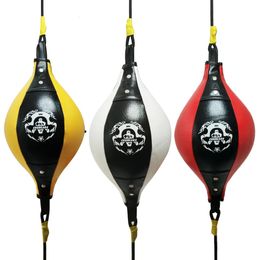 Punching Ball PU Pear Boxing Bag Reflex Double End Boxing Dodge Speed Ball Inflatable Floor to Ceiling Punching Bag 240104