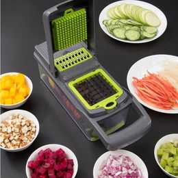 Vegetable Cutter Vegetable Slicer Multifunctional Kitchen Accessories Basket Fruit Potato Peeler Carrot Grater Vegetable Slicer 240104