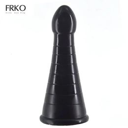 FRKO Smooth Round Head PVC Anal Plug Men Sex Toys For Woman Inserted Vagina G-spot Protaste Massage Long 192mm Adult Game 18 240105