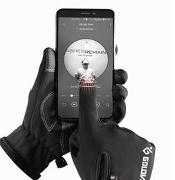 Outdoor waterproof gloves winter touch screen men women windproof warm riding zipper sports plus velvet mountain skiing DB037549562703926