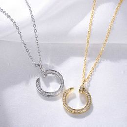 Designer Screw Pendant Necklace Love Series Fashion Luxury Jewelrys Carer Original Trendy 18K Gold Diamond for Women Men Necklace Silver Jewellery Necklaces 6M50