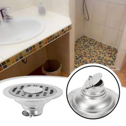 Bath Accessory Set 1PCS Stainless Steel Floor Drain Smooth Handle Deodorant Anti-insect Shower Water Filter Cover For Kitchen El Bathroom