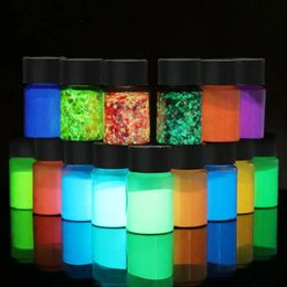 Rings Luminous Epoxy Resin Pigment Kit Glow in Dark Diy Resin Mold Glitter Powder Acrylic Paints Colorant Dye Jewelry Making Pigment