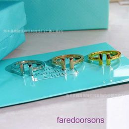 Tifannissm Designer Rings designer Jewellery ring T Family Ring Same Open Double Fashion Style Have Original Box