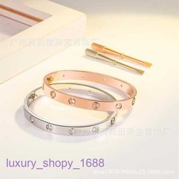 Fashion Bracelet Car tiress Ladies Rose Gold Silver Lady Bangle LOVE Screwdriver Female Couple Wide and Narrow Version Star Nail 18K With Original Box