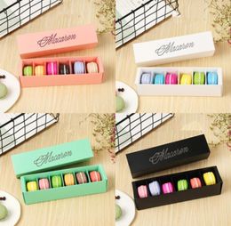 Macaron Box Cake Boxes Home Made Macaron Chocolate Boxes Biscuit Muffin Box Retail Paper Packaging 2055454cm Black Green EEA49975169