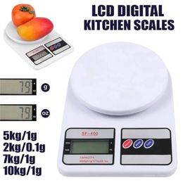 5kg7kg10kg LCD Display Digital Kitchen Scale 1g High Precise Electronic Food Scale for Cooking Baking Weighing Measuring Scale 240105