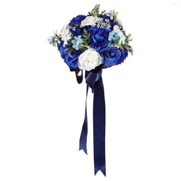 Decorative Flowers Wedding Bouquet Faux Of Supplies Silk Bouquets Party Decoration Large Bridal Artificial