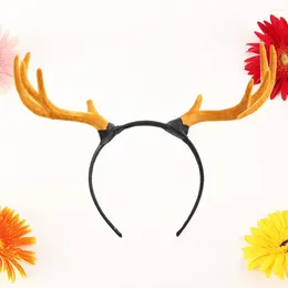 Bandanas Antlers Headband Hair Costume Accessory For Halloween Christmas Festivals Masquerade Cosplay Stage Performance (Brown)