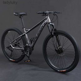 Bikes Mountian Bike Bicycle 21/27/30 Speed 26inch 24inch Mountain Racing Bike Shift Speed MTB Cross CountryDisc BrakeL240105