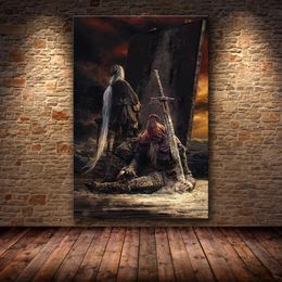 Paintings Unframed The Game Poster Decoration Painting of The Dark Souls 3 on HD Canvas canvas painting art posters and prints Y200102