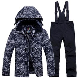 Russian Winter Children'S Ski Suit Boys Girls Snow Clothing Snowboarding Sets Waterproof Outdoor Sports Wear Ski Coat Pant 240104