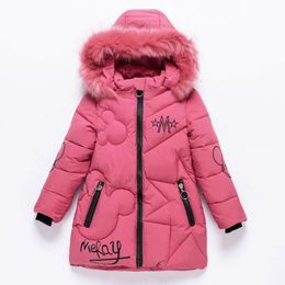 Coat 2020 Girls Down Jacket Children's Winter Clothing Kids Warm Thick Coat Windproof Jacket for Girl Cartoon Parka Winter Outerwear LJ