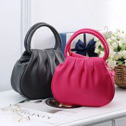 Mini Pink Leather Tote Bag Women Small Pink Purses And Handbags Brown Blue Coin Purse For Women 240104